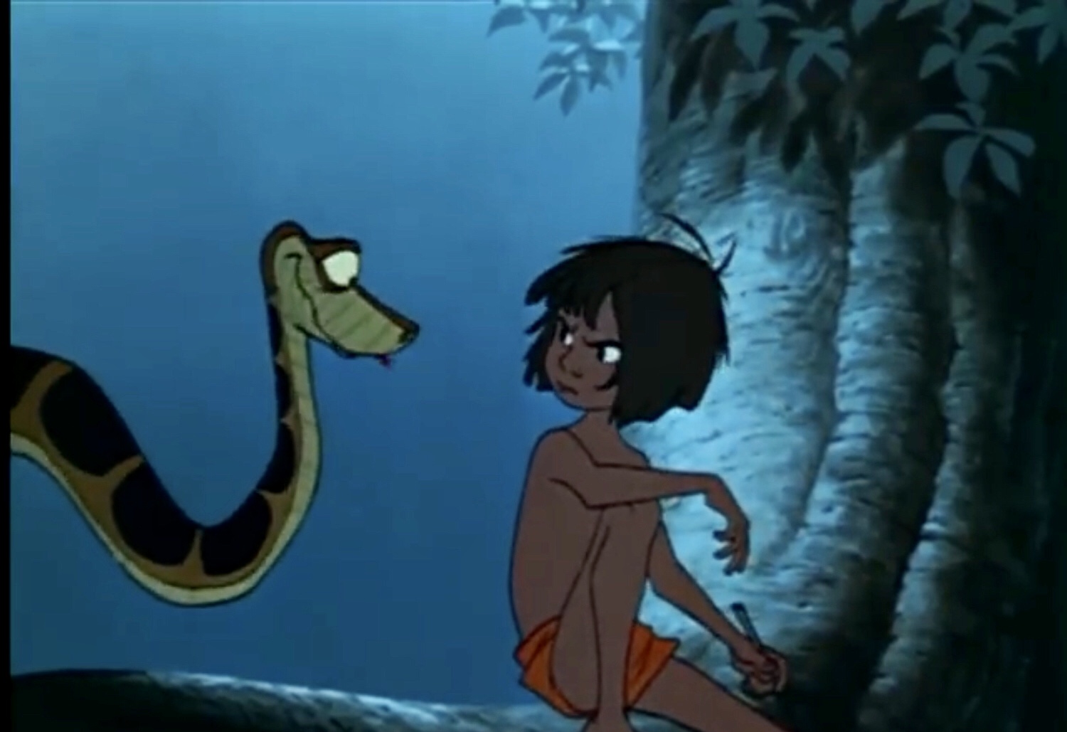 High Quality Kaa meets Mowgli Blank Meme Template