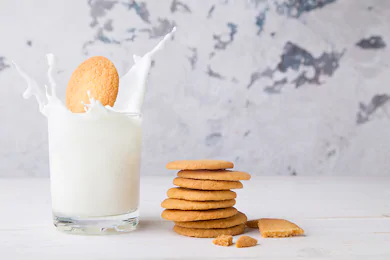 biscuits in milk Blank Meme Template