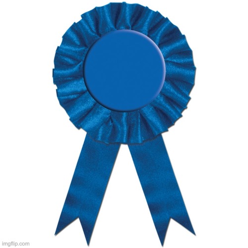 Blue Ribbon | image tagged in blue ribbon | made w/ Imgflip meme maker