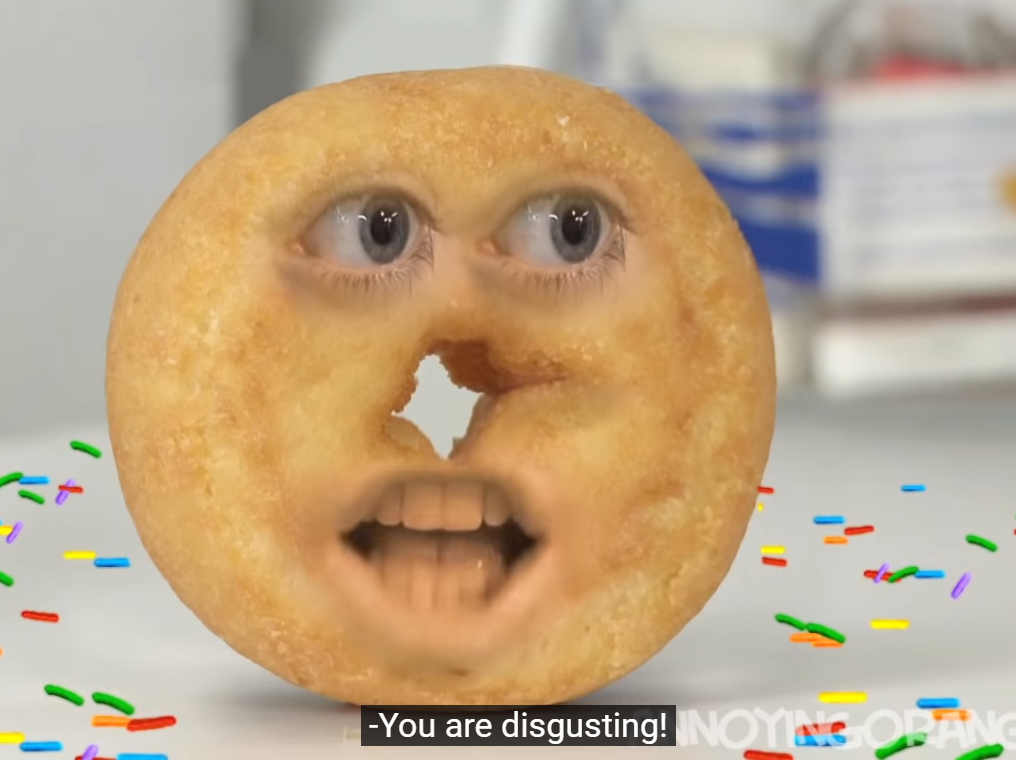 High Quality Shane Dawson Angry Donut Blank Meme Template