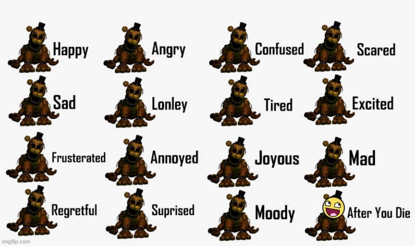 image tagged in golden freddy,emotions,oh wow are you actually reading these tags,stop reading the tags,do you want to explode,haha money printe | made w/ Imgflip meme maker