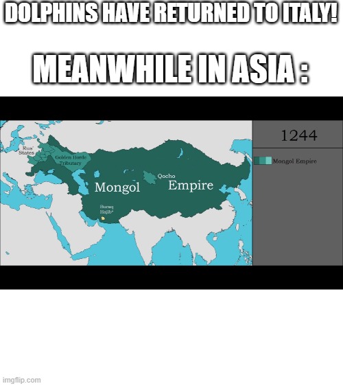 DOLPHINS HAVE RETURNED TO ITALY! MEANWHILE IN ASIA : | image tagged in memes | made w/ Imgflip meme maker