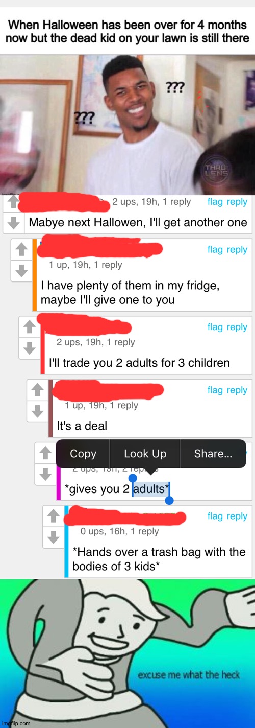 I found this and was like yes, cursed comments | image tagged in excuse me what the heck | made w/ Imgflip meme maker