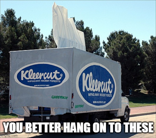 Tissue | YOU BETTER HANG ON TO THESE | image tagged in tissue | made w/ Imgflip meme maker