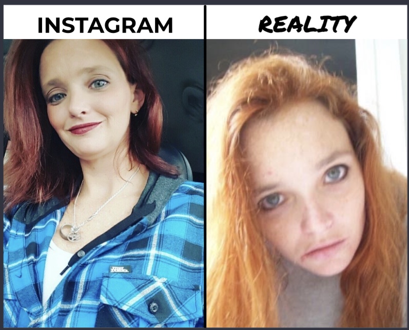 Stephanie Hiser Instagram vs Reality Blank Meme Template