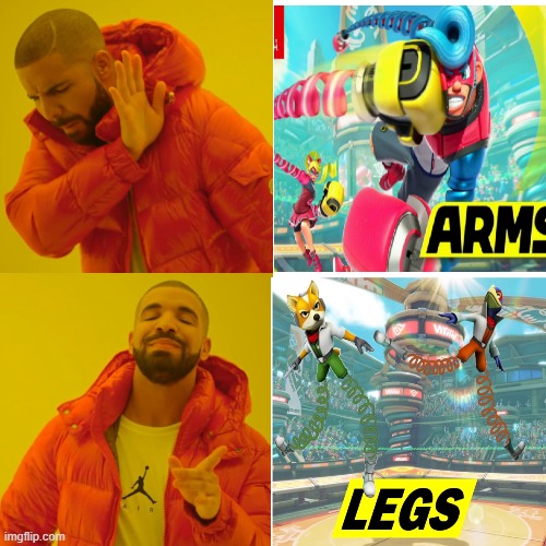 legs is superior | image tagged in memes,drake hotline bling | made w/ Imgflip meme maker