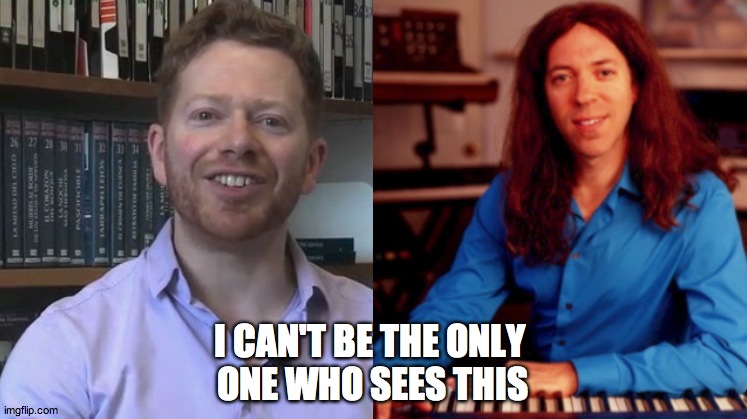 Jordan Rudess And Mark Sabine Are The Same Guy | I CAN'T BE THE ONLY 
ONE WHO SEES THIS | image tagged in jordan,mark | made w/ Imgflip meme maker