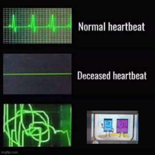 Im scared | image tagged in heartbeat rate | made w/ Imgflip meme maker
