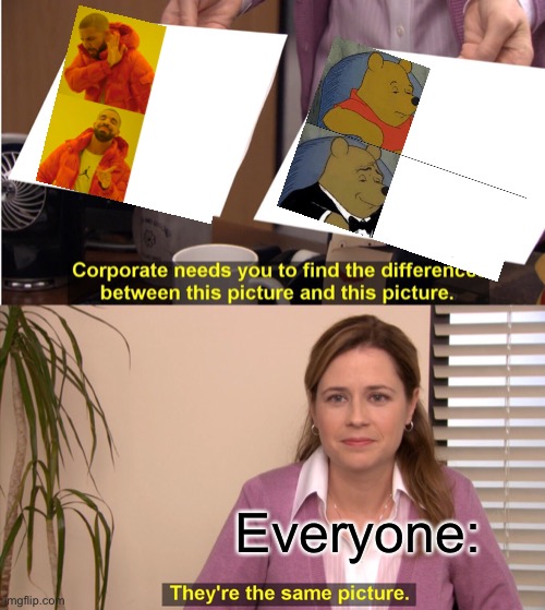 They're The Same Picture Meme | Everyone: | image tagged in memes,they're the same picture | made w/ Imgflip meme maker