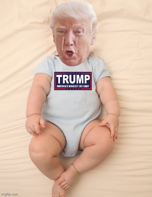 Crying Trump Baby | image tagged in crying trump baby | made w/ Imgflip meme maker