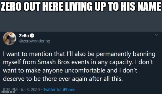 sorry for being gone for so long | image tagged in super smash bros,zero | made w/ Imgflip meme maker