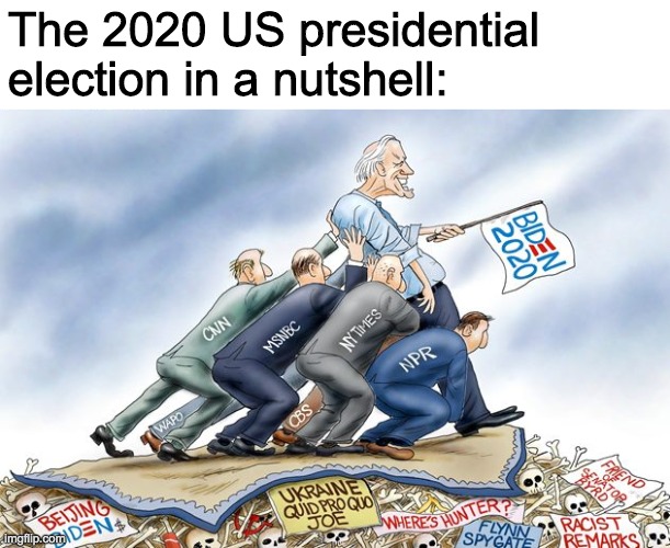 Trump & Pence 2020 | The 2020 US presidential election in a nutshell: | image tagged in funny,memes,politics,joe biden,comics/cartoons | made w/ Imgflip meme maker