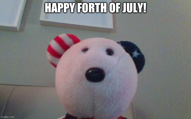 HAPPY FORTH OF JULY! | image tagged in teddy bear | made w/ Imgflip meme maker
