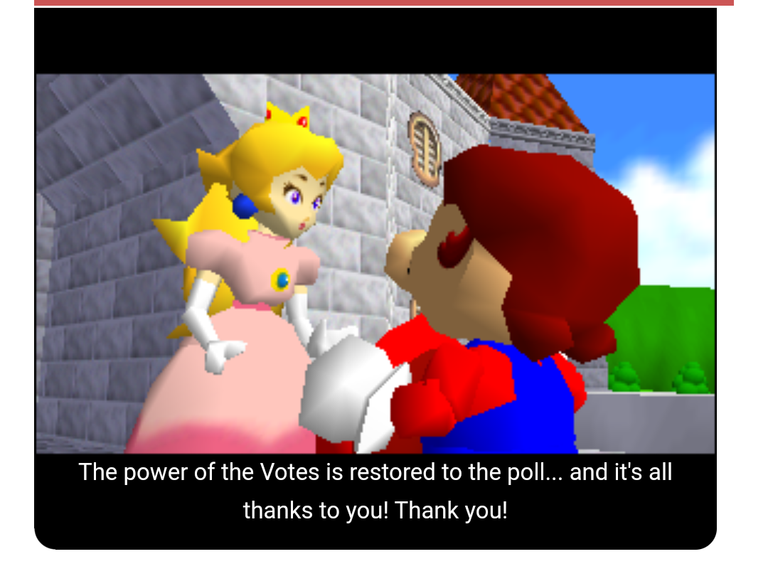 High Quality Mario 64 votes! Blank Meme Template