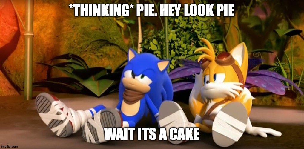 pie | *THINKING* PIE. HEY LOOK PIE; WAIT ITS A CAKE | image tagged in pie,cats | made w/ Imgflip meme maker