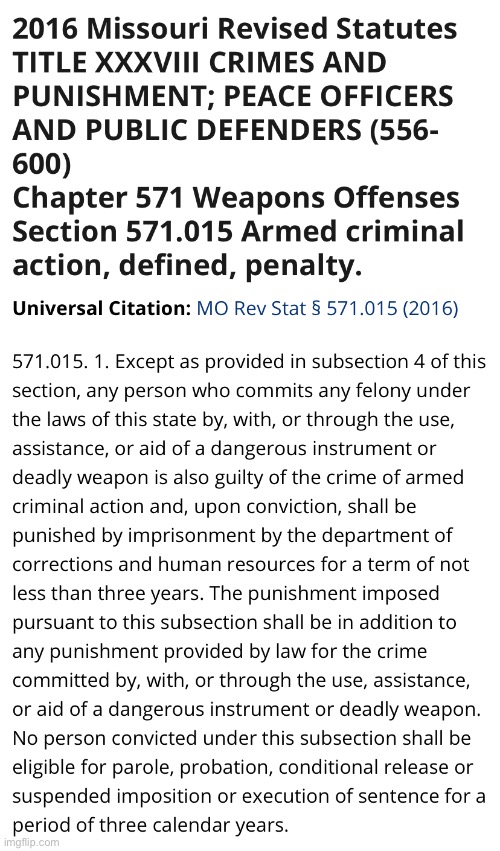 When 2016 Missouri Revised Statutes takes a... different view than theirs on the Second Amendment. | image tagged in second amendment,conservative logic,law,criminal,criminals,gun laws | made w/ Imgflip meme maker