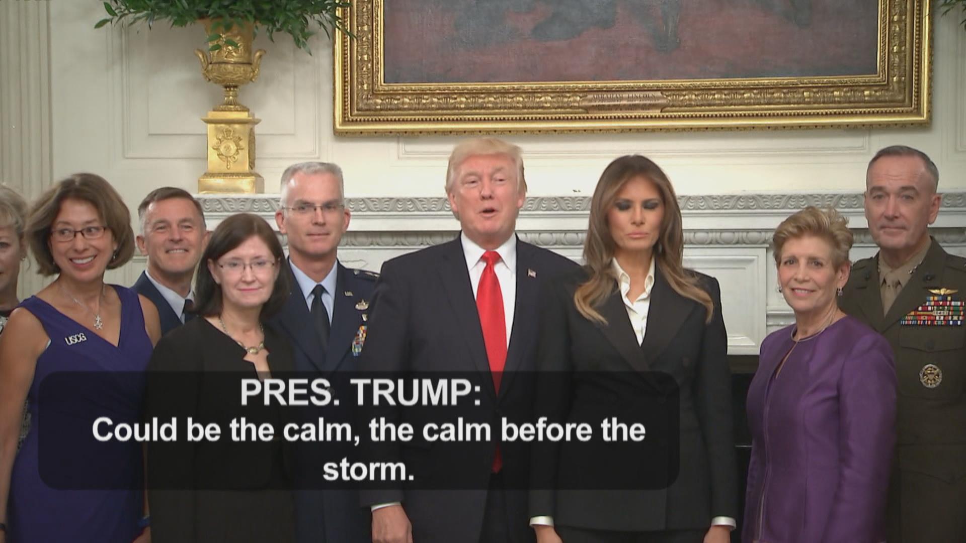 It's calm before the storm Blank Meme Template