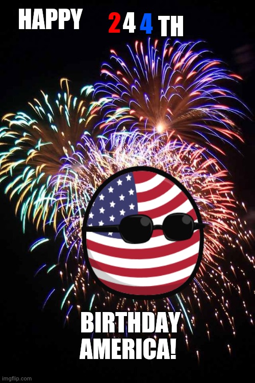 Happy Independence Day | TH; 4; 2; HAPPY; 4; BIRTHDAY AMERICA! | image tagged in fireworks,2020,4th of july,team america | made w/ Imgflip meme maker