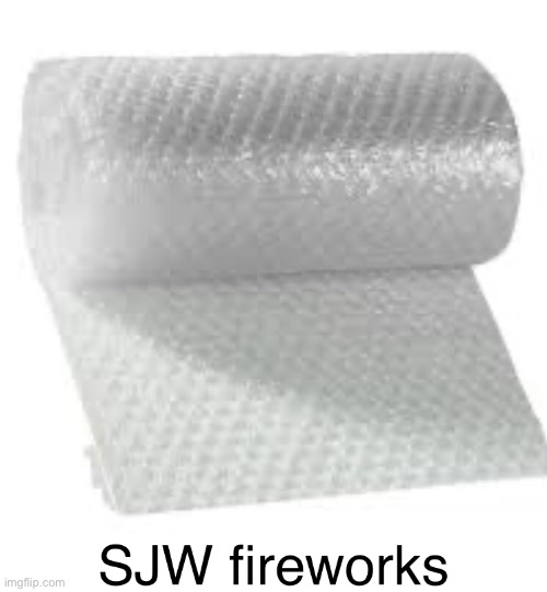 SJW fireworks | image tagged in fireworks,sjw,funny,memes,bubble wrap | made w/ Imgflip meme maker