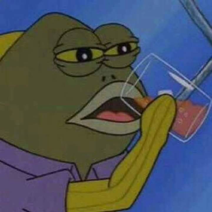 spongebob fish drinking Blank Meme Template