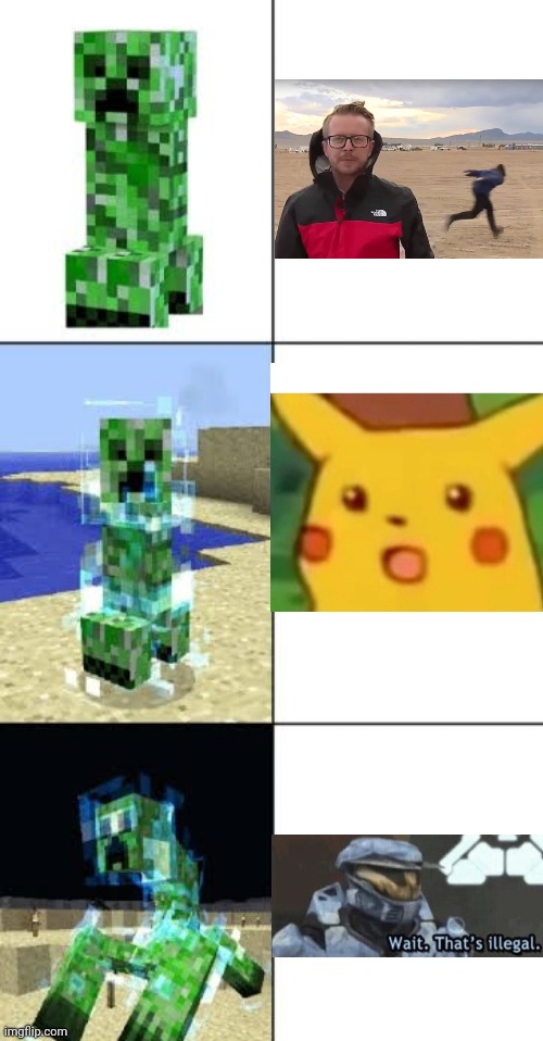 Creepers portrayed by memes | image tagged in minecraft creeper template | made w/ Imgflip meme maker