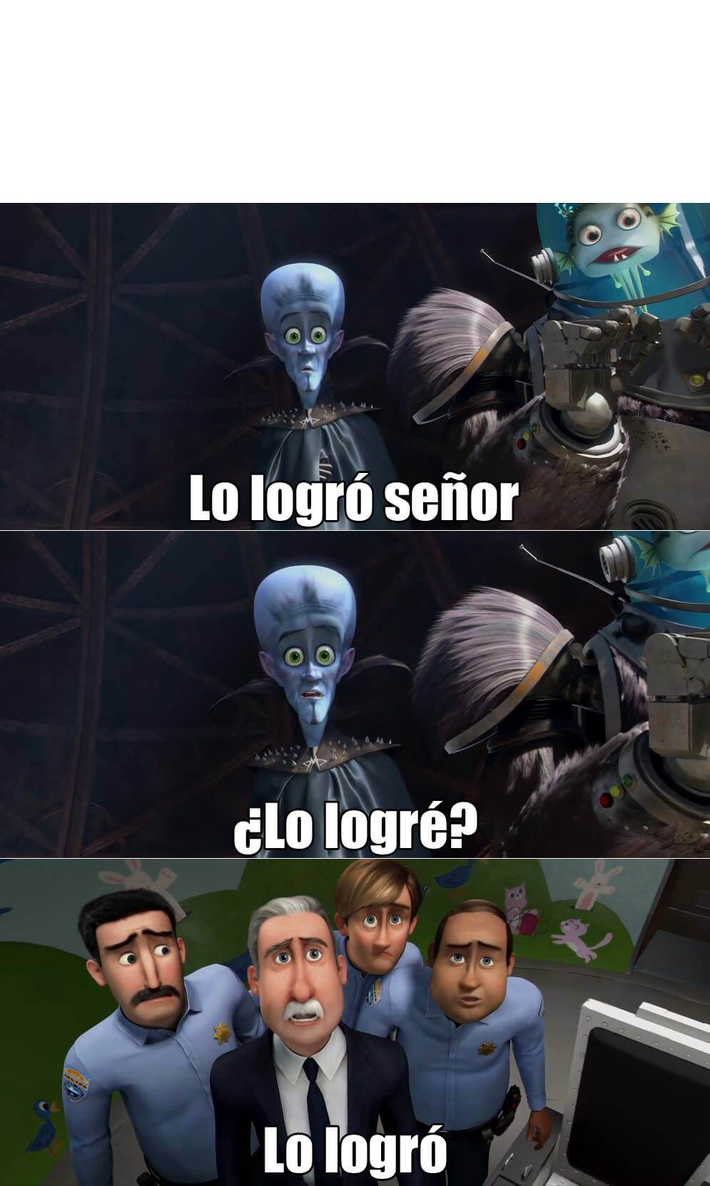 High Quality Lo logró señor Blank Meme Template