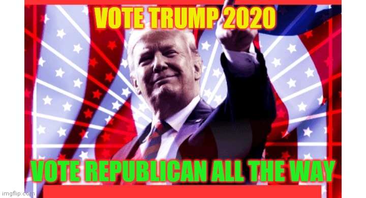 VOTE TRUMP 2020 VOTE REPUBLICAN ALL THE WAY | made w/ Imgflip meme maker