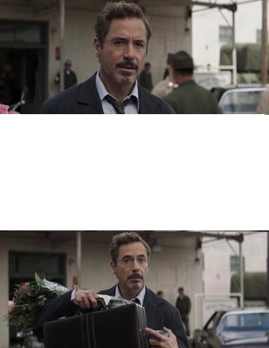 High Quality Insert Middle Picture Or Words, Etc. Robert Downy Jr. Blank Meme Template