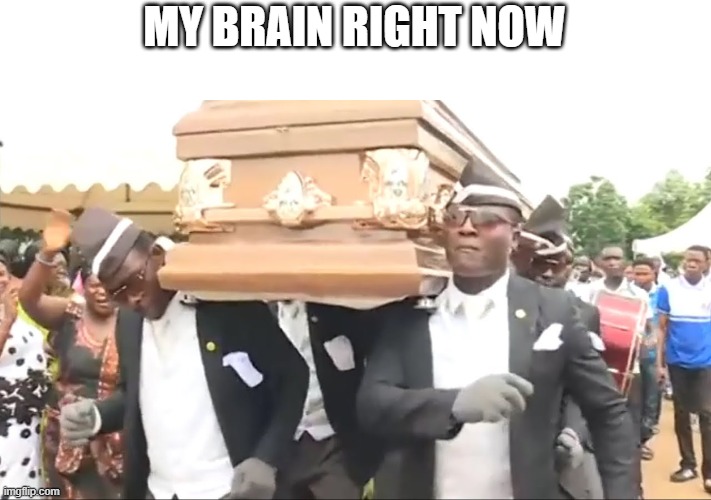 Coffin Dance | MY BRAIN RIGHT NOW | image tagged in coffin dance | made w/ Imgflip meme maker