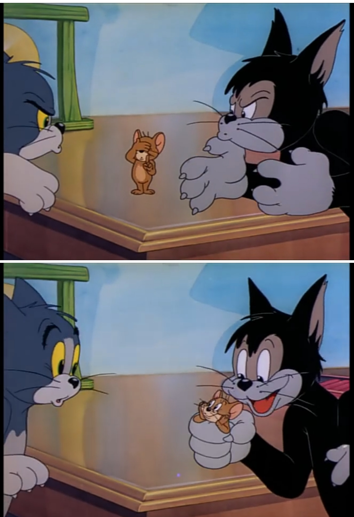 High Quality Tom and jerry Blank Meme Template