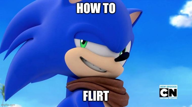 FLIRTING | HOW TO; FLIRT | image tagged in sonic meme | made w/ Imgflip meme maker