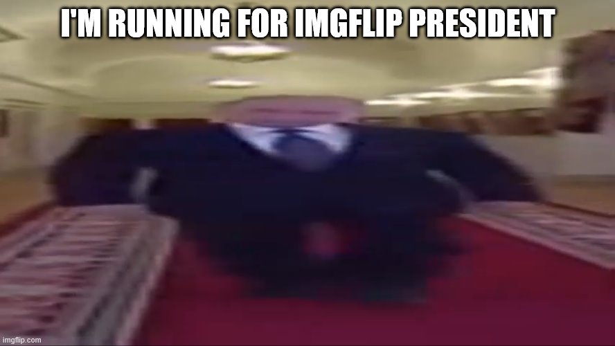 Wide putin | I'M RUNNING FOR IMGFLIP PRESIDENT | image tagged in wide putin | made w/ Imgflip meme maker