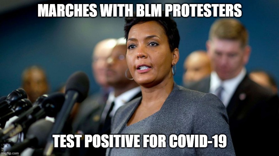 Protest, Be Stupid, Win Nice Prizes | MARCHES WITH BLM PROTESTERS; TEST POSITIVE FOR COVID-19 | image tagged in protests,blm,coronavirus | made w/ Imgflip meme maker