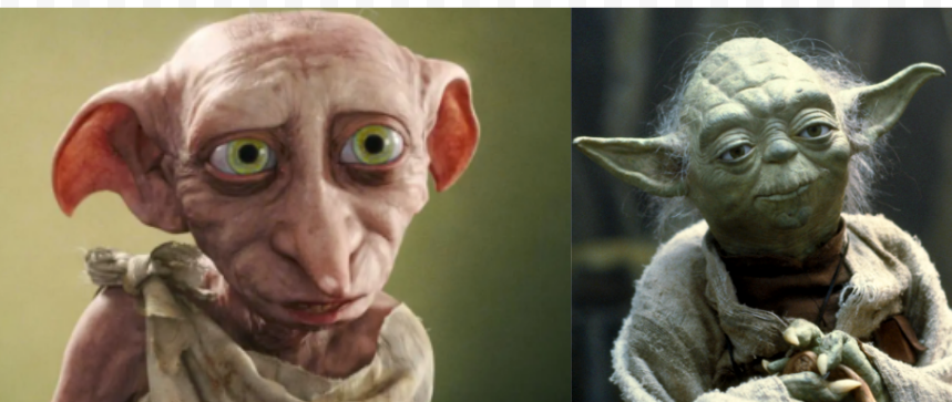 Compare dobby and yoda Blank Meme Template