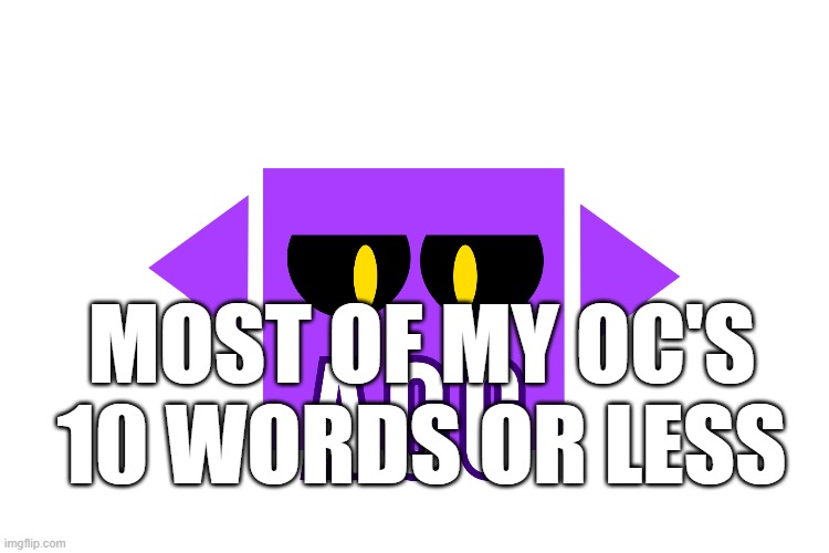 Outdated | MOST OF MY OC'S 10 WORDS OR LESS | made w/ Imgflip meme maker