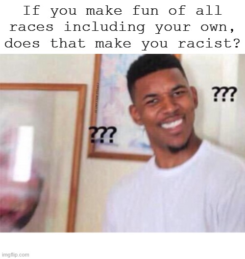 If you make fun of all races including your own, does that make you racist? COVELL BELLAMY III | image tagged in if you make fun of all races are you racist | made w/ Imgflip meme maker