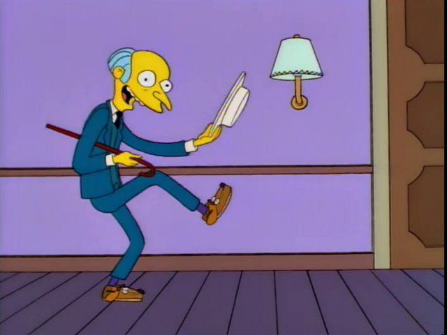 Mr Burns loafers Blank Meme Template