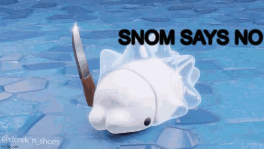 Snom Says NO | image tagged in snom says no | made w/ Imgflip meme maker