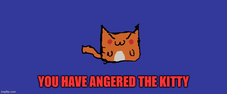 YOU HAVE ANGERED THE KITTY | image tagged in cat | made w/ Imgflip meme maker