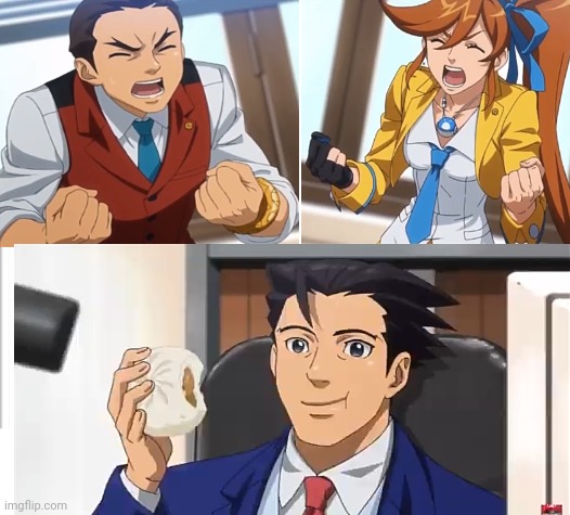 Angry Apollo/Athena with chill phoenix Blank Meme Template