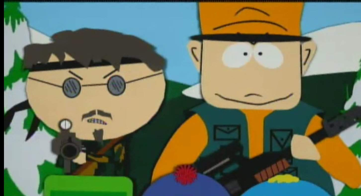 High Quality South Park Jimbo and Ned Blank Meme Template