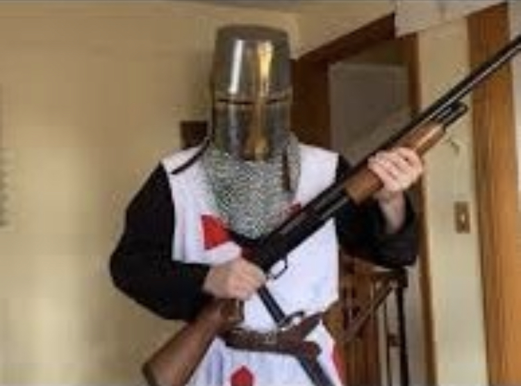 Crusader shotgun Blank Meme Template