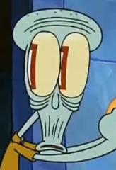 High Quality Shocked Squidward Blank Meme Template