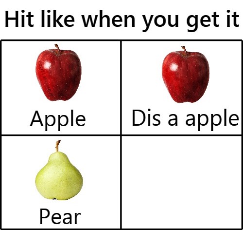 Fruit Joke Blank Meme Template