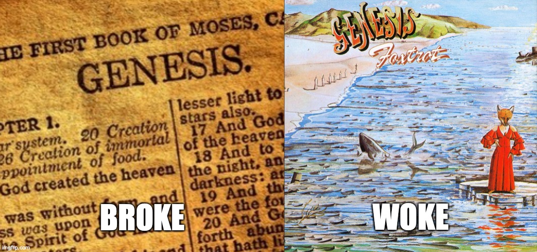 One vs Many | WOKE; BROKE | image tagged in memes,god,genesis,broke,woke | made w/ Imgflip meme maker