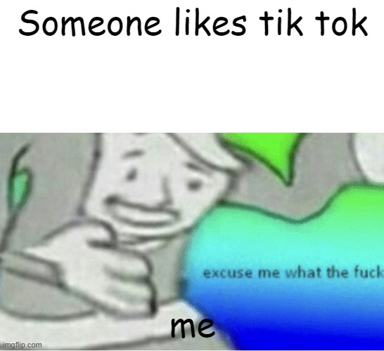 *MARKED* fallllllllllllllllll................................ooooooooooout | Someone likes tik tok; me | image tagged in excuse me wtf blank template | made w/ Imgflip meme maker