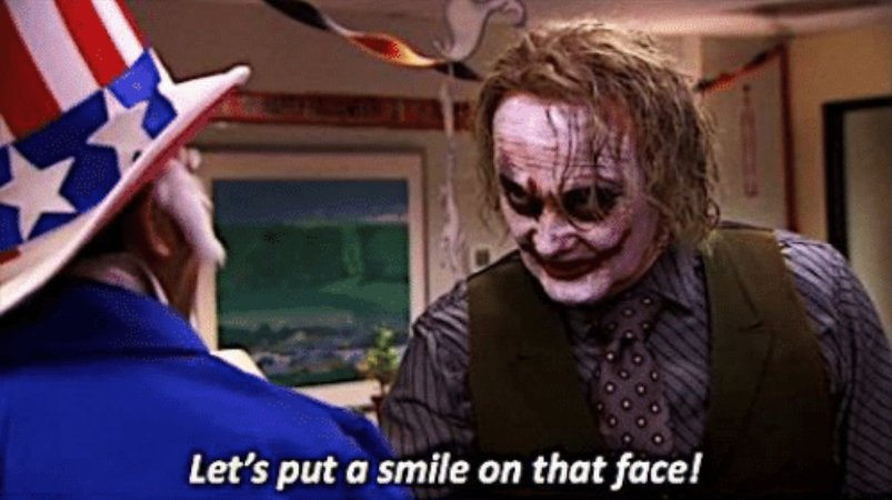 Let's put a smile on that face Blank Meme Template