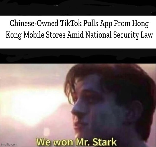 This is a bright day for the Imgflip community | image tagged in we won mr stark | made w/ Imgflip meme maker