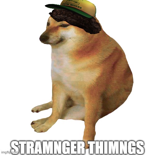 cheems | STRAMNGER THIMNGS | image tagged in cheems | made w/ Imgflip meme maker