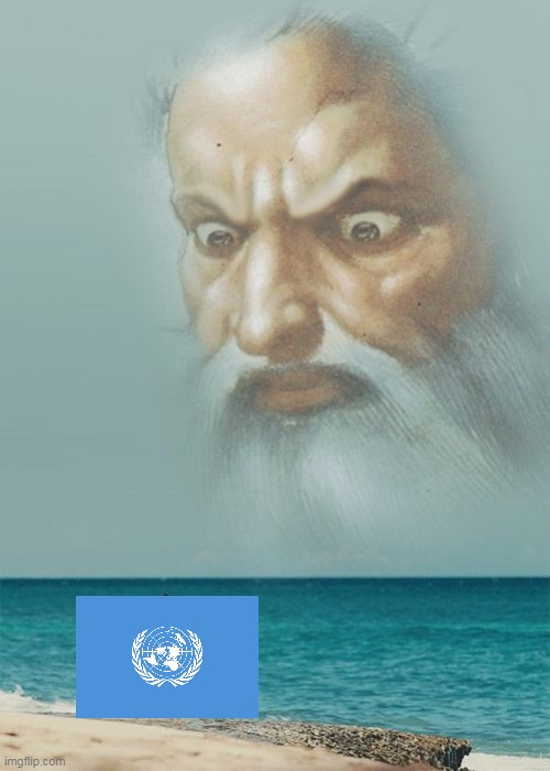 High Quality God Is Watching Us Blank Meme Template